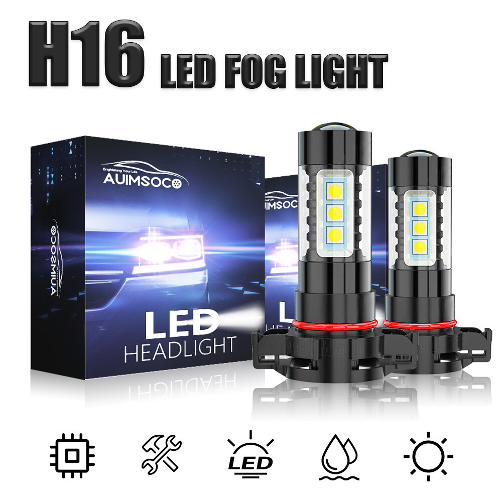 High Power GMC Yukon 2007-2014 LED Fog Lights Bulb Combo 2Pcs 5202 H16