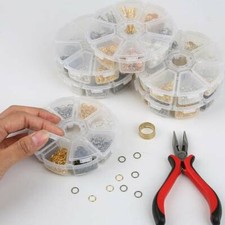8 Styles in 1 Box Hooks Pins Rings Bracelet Necklace For Jewelry Making Kit Sets