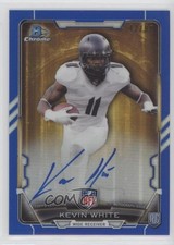 2015 Bowman Chrome Rookie Blue Refractor 42/99 Kevin White #RCRA-KWH Auto 0c6