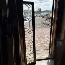 SG5131 Antique Deco Beveled glass Transom Window 14 x 70.25