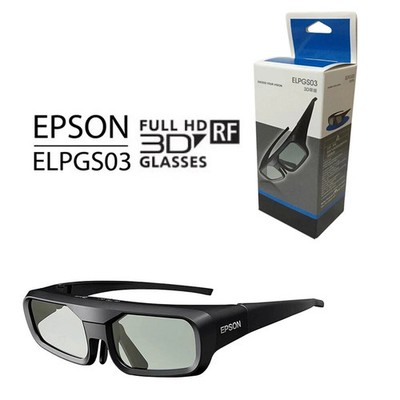 New Genuine ELPGS03 RF 3D Glasses For Epson Projector With USB Cable EH-TW5100