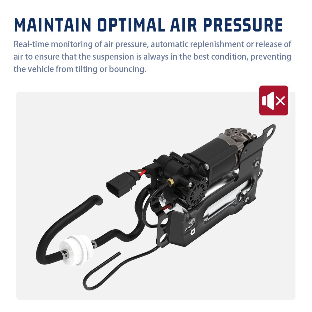 1x Air Suspension Compressor w/ Bracket for A8 S8 A6 S6 S7 RS7 Bentley Mulsanne