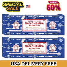Satya Sai Baba Nag Champa Incense Sticks, 100-gram (Pack of 2)