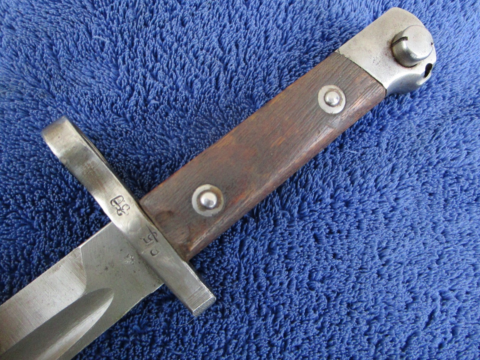 ORIGINAL ANTIQUE M1895 AUSTRIA MANNLICHER BAYONET AND SCABBARD MAKER OEWG STEYR