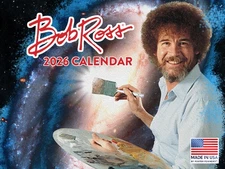 Bob Ross Calendar 2026 Monthly Wall Calender 12 Month