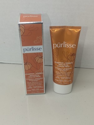 Purlisse Pumpkin & Ginger Detoxifying Charcoal Mask 70g/2.5oz Full Size Sealed