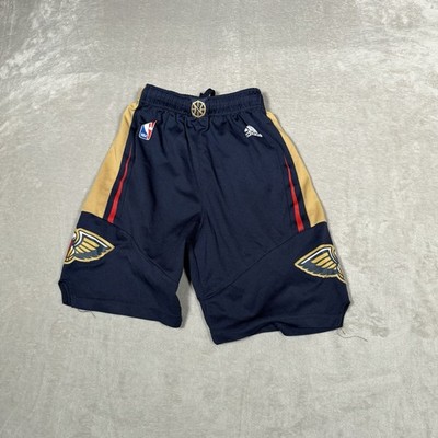 New Orleans Pelicans Shorts Youth Medium Blue Navy Icon Performance Nike Dri Fit
