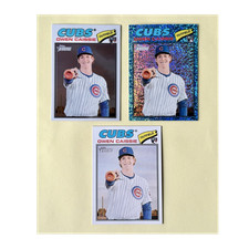 2026 Topps Heritage Owen Caissie - Chrome - Light Blue Sparkle - Base (3 Cards)