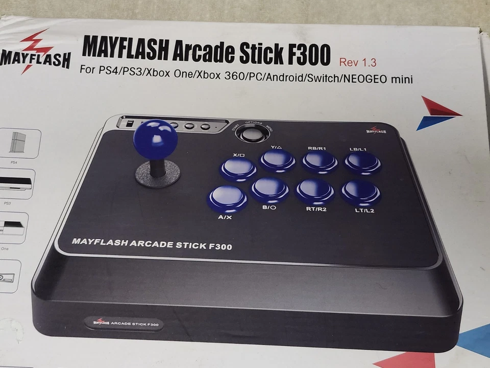 Mayflash F300 Arcade Flight Stick Joy Stick Switch/2 PS4 PS3 Xbox Series S/X NB Foto 2 de 4