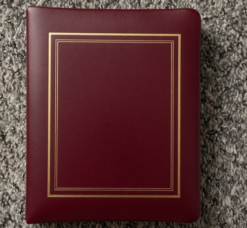 Vintage Photo-Curio Genuine Top Grain Cowhide Leather Photo Album – Made in USA