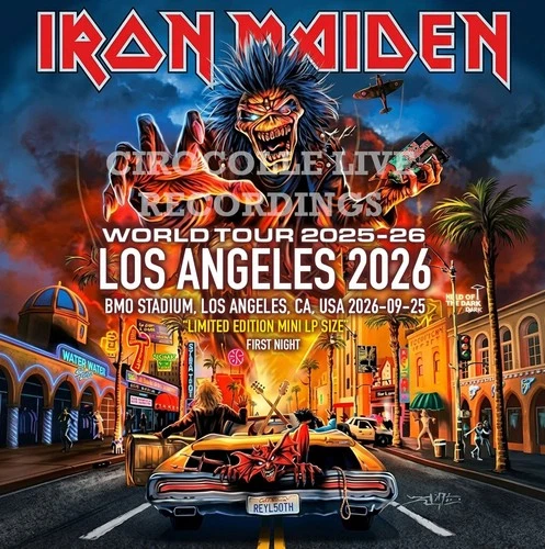 IRON MAIDEN Run For Your Lives  Los Angeles Night 1 2026 Bruce Dickinson 2CD