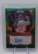 2022 Panini Prizm - Rookie Autographs Kutter Crawford #RA-KU Green Prizm /50...