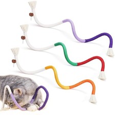 3 PCS Cat Chew Toy Catnip Toys for Cats 27.5in Interactive Cat Toy for Indoor...