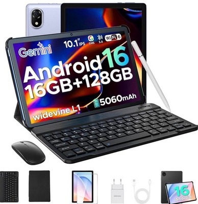 DOOGEE U10 Android 16 AI Tablet 10 Zoll, 16GB +128GB (2TB TF) Tablet mit Tastatu