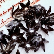 Charming Aged Metal Bead Caps 17mm Qty:10