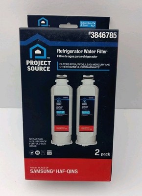  Project Source Samsung HAF-QINS 3846785 Refrigerator Water Filter 2 Pack