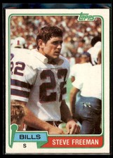 1981 Topps Steve Freeman RC #443 Buffalo Bills