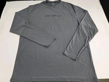 ONeill Mens Grey Long Sleeve Rash Guard Slim Fit Surf Shirt Logo 50 2XL 9113