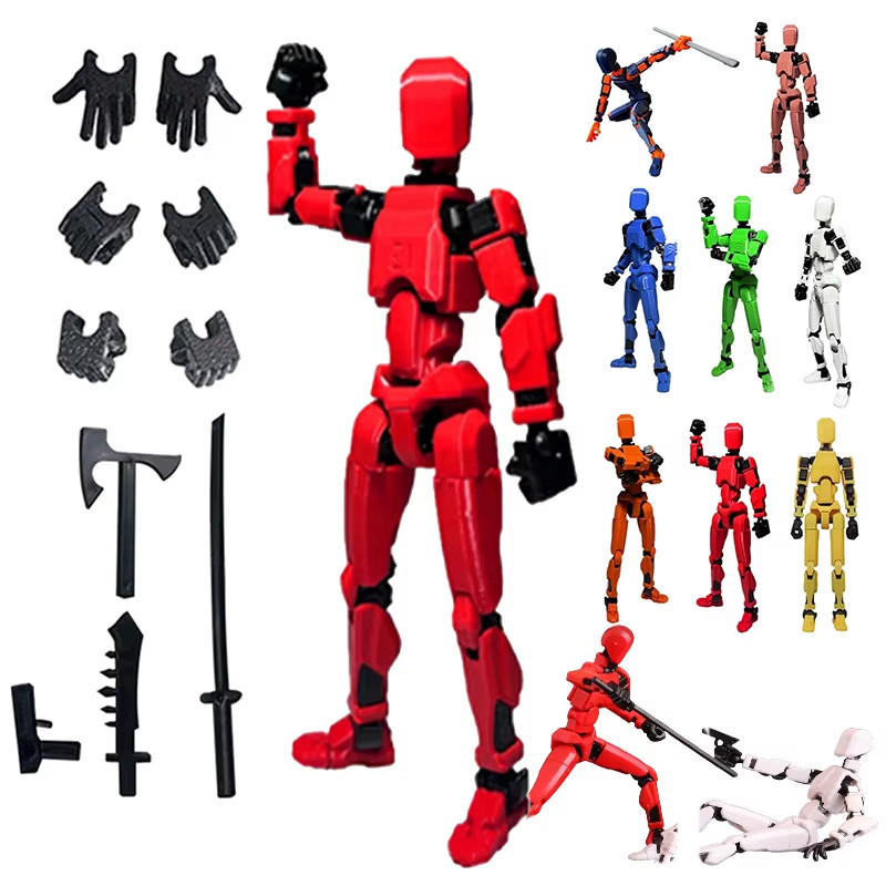 Dummy13 Magnetic Action Figure Set,3D Printed Robo 13 Action Figure, Titan 13 UK
