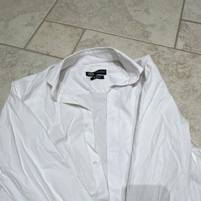 zara slim fit dress shirt Zara - Slim Fit Shirt - Light Sky Blue - S