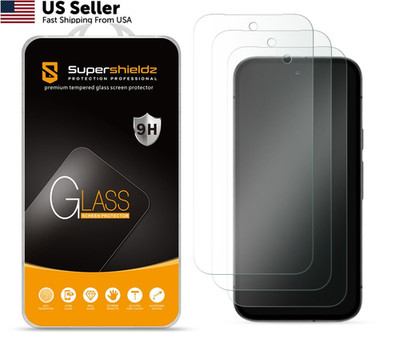 Supershieldz 3 Pack Google Pixel 10a Tempered Glass Screen Protector Bubble Free