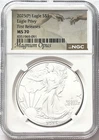 2025(P) SILVER EAGLE PHILADELPHIA MINT EAGLE PRIVY FIRST RELEASES NGC MS70 OPUS
