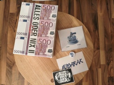 Xatar Alles Oder Nix 2 Box CD Bundle Button Sticker Happy GDay Postkarte Neu