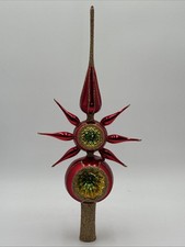 Vintage Rare Christopher Radko Starburst Reflector Finial Tree Topper