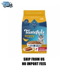 Blue Buffalo Tastefuls Irresistible Gravy Indoor Adult Dry Cat Food, Salmon, 5lb
