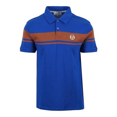 Sergio Tacchini Young Line Polo T-Shirt Maritim Blau / Mokka