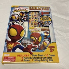 Marvel Spidey and His Amazing Friends Super Activity Kit-Color Sticker Set NEW