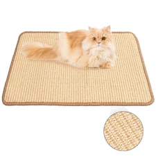 Cat Scratcher Mat, 23.6 X 15.7 Inch Sisal Cat Scratch Pad, Furniture Protection