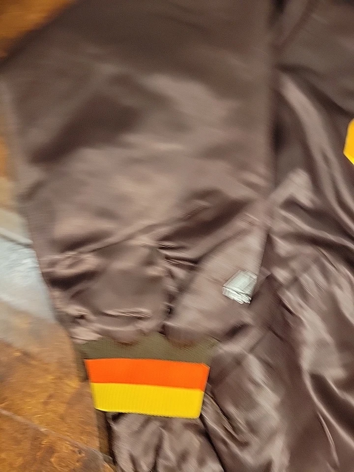 San Diego Padres Majestic 棕色橙色夹克 Cooperstown 系列 XXL 2XL — 第 4/4 张图片