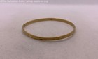 Yellow Gold Etched Bangle Bracelet *Wear, Craft, Repair*//Tests 13.49K - 4.2g — photo 3