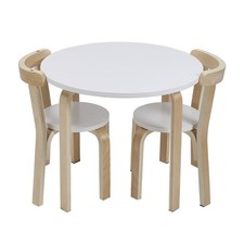 Wooden Kids Table and Chair Set Childrens Toddlers Activity School Playing Desk