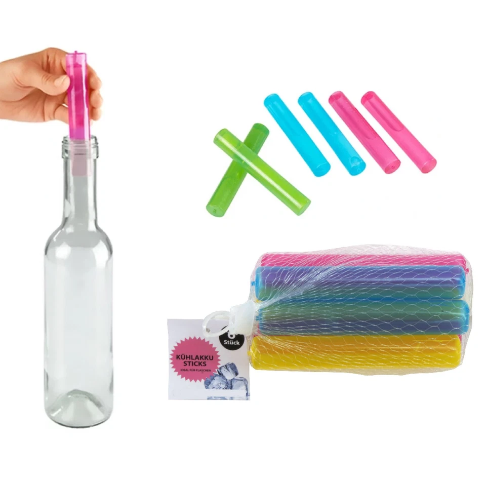 Set De 12 Enfriadores De 12 X 2 Cm Reutilizables Palitos De Hielo - Imagen 2 de 2