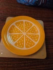 Fiestaware Citrus Orange Slice Luncheon Plate Butterscotch FTCCOFiesta Exclusive