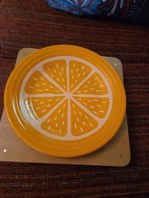 Fiestaware Citrus Orange Slice Luncheon Plate Butterscotch FTCCOFiesta Exclusive
