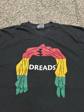 Vintage 90’s Dreads African Color Black T Shirt Size XL Rare Vtg Made In USA