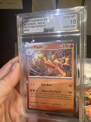 2025 Blaziken 042/182 SV10: Destined Rivals Holo Rare Pokemon