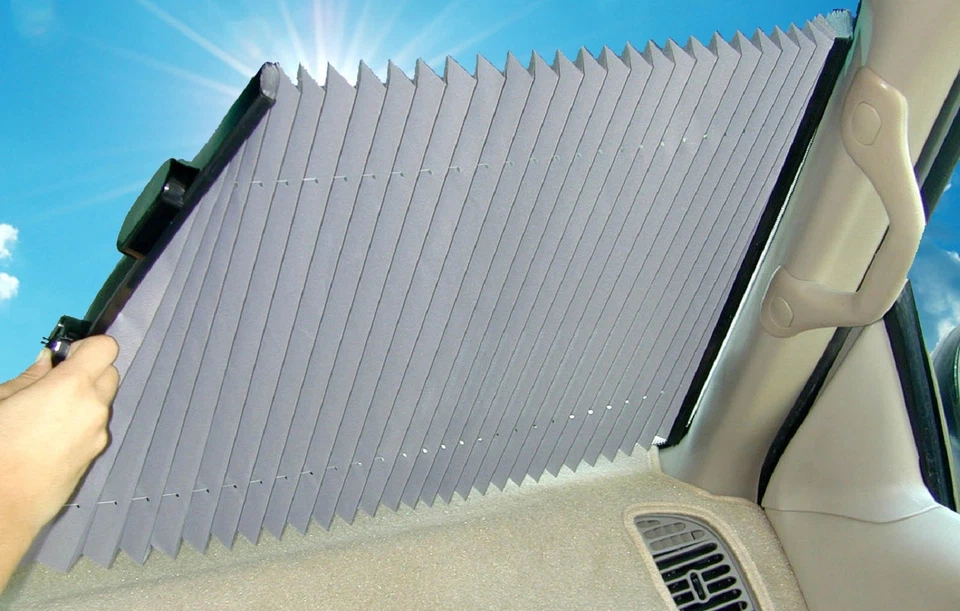 The Shade Retractable Windshield Sunshade | 2013-2015 CHEVROLET MALIBU - Image 3 of 4