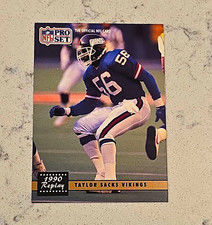 Pro Set 1991 Pro Set 1990 Replay Lawrence Taylor Giants Football Card #336