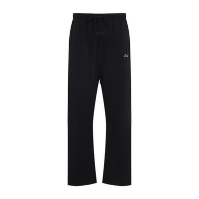 Fear Of God Essentials Jet Black Nylon Relaxed Track Pant in Black