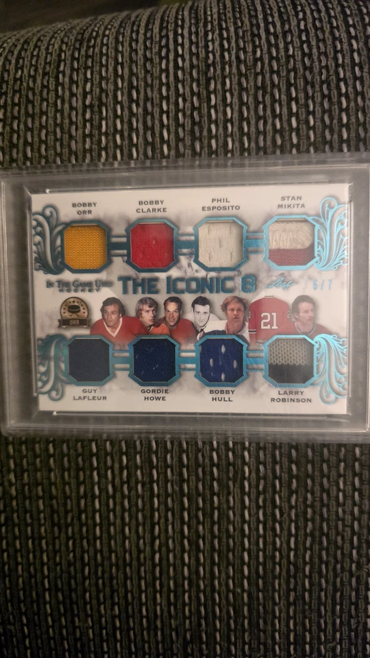 Leaf 2020-21 [#6 /7 ] HOF MULTI-PATCH. "THE ICONIC 8" [In the Game Used] HOWE - Image 4 of 4