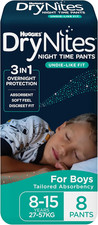 Drynites Night Time Pants for Boys, 8-15 Years/27-57 Kg (3 X 8 Sachets)