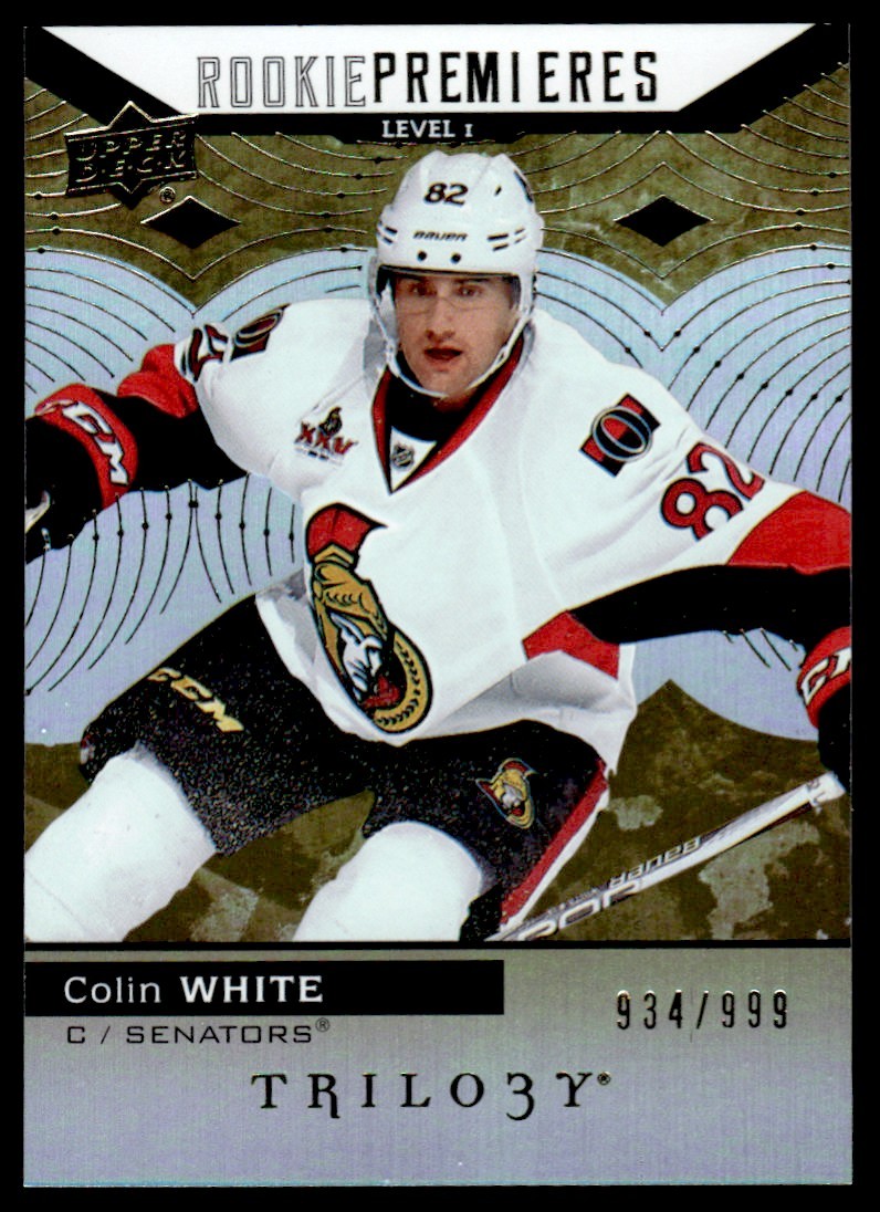 2017-18 Upper Deck Trilogy Colin White Rookie 934/999 Ottawa Senators #55