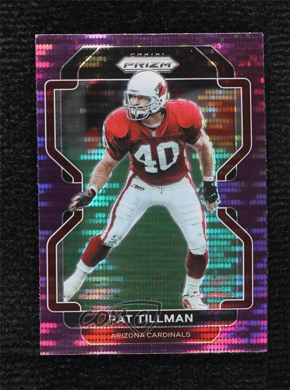 2021 Panini Prizm Purple Pulsar Prizm Pat Tillman #83 16q7