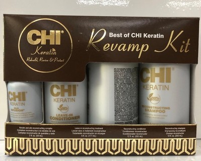 CHI Keratin Revamp Kit- Rebuild, Revive & Protect- Hair Care Pack