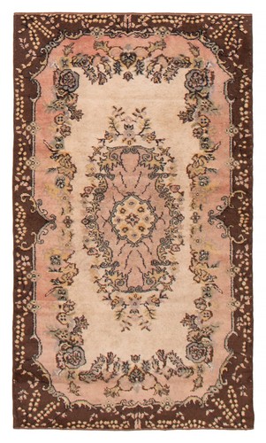 Vintage Hand-Knotted Area Rug 3'9" x 6'11" Traditional Wool Carpet