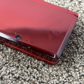 USA VERSION Nintendo 3DS Handheld System tested/working- Flame Red With Case